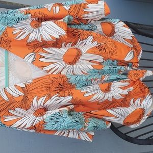 Oversized blouse with tie waist